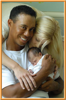 Tiger, Elin and Sam Alexis Woods
