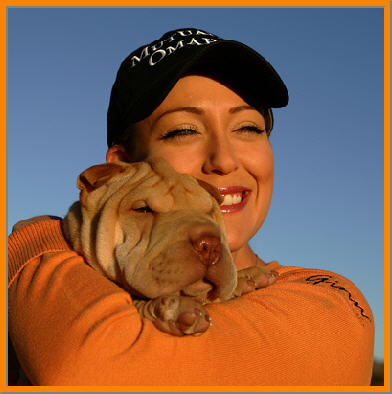 Cristie Kerr and her dog Bailey